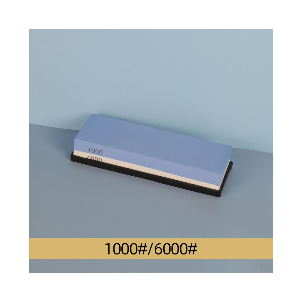 (A-1000 6000) Dual Side Knife Sharpener Whetstone Sharpening Stone Professional Grinding Kitchen Tools Accessories Gadgets Wet Girt Honing Set 4856906245955
