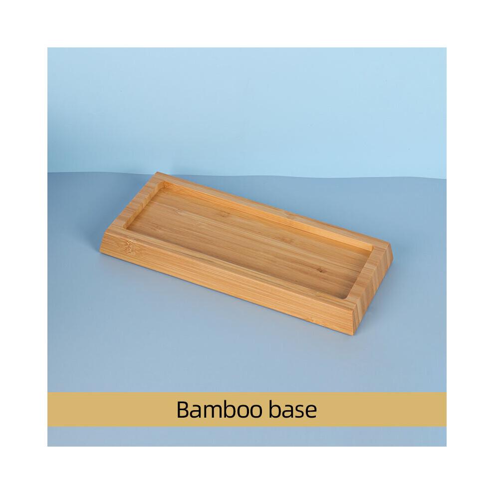 (A-Bamboo Base) Dual Side Knife Sharpener Whetstone Sharpening Stone Professional Grinding Kitchen Tools Accessories Gadgets Wet Girt Honing Set 4856906246129