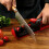 (a-Red) 5 In1 Knife Sharpener Multifunction Professional Knives Grinder Scissors Adjustable Diamond Manual Sharpener Stone Kitchen Tool 4