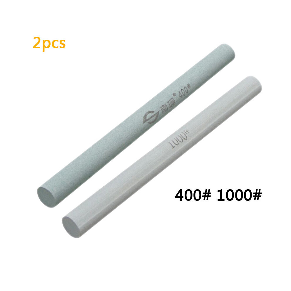(A-Navy Blue Sharpening Stone) 240/320/400/600 Grit Oil Stone Green Silicon Carbide Sand Bar Grinding Block Ceramic Jade Round Triangle Knife Sharpene 4856906249991
