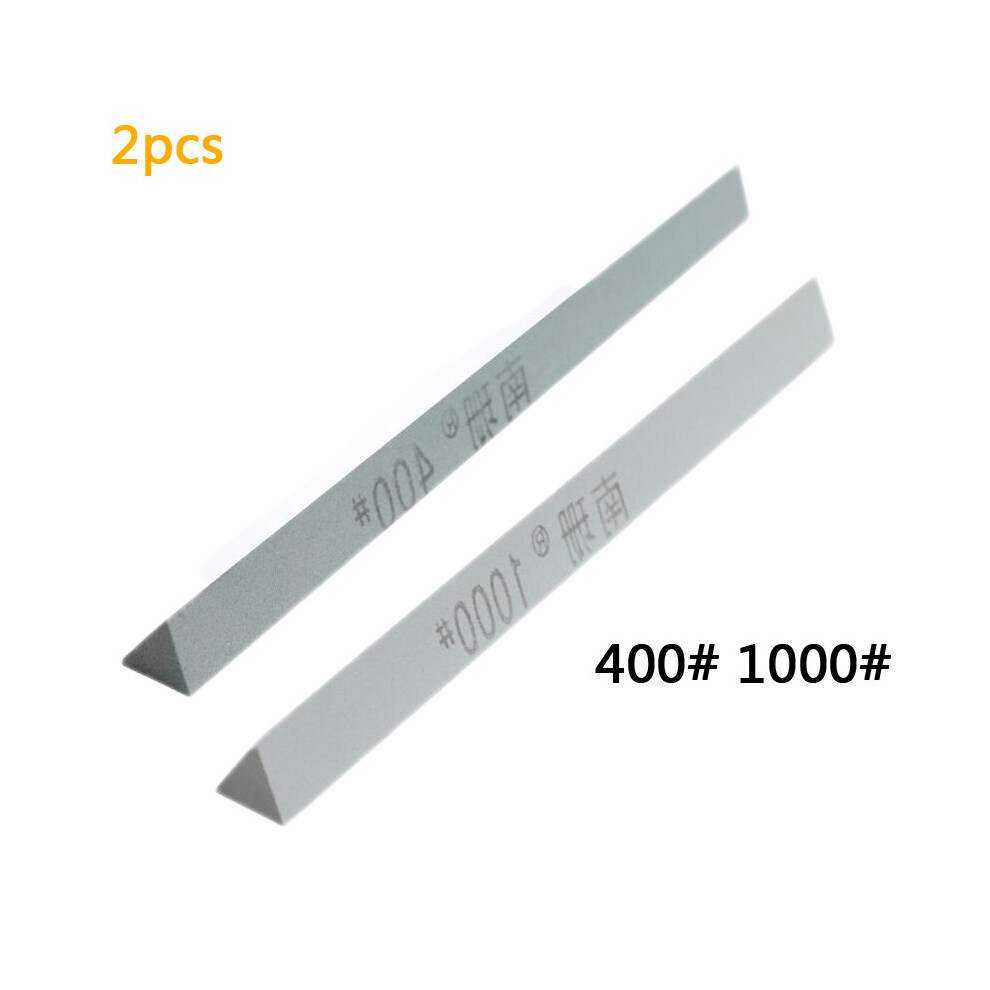 (A-Green Sharpening Stone) 240/320/400/600 Grit Oil Stone Green Silicon Carbide Sand Bar Grinding Block Ceramic Jade Round Triangle Knife Sharpener To 4856906249977