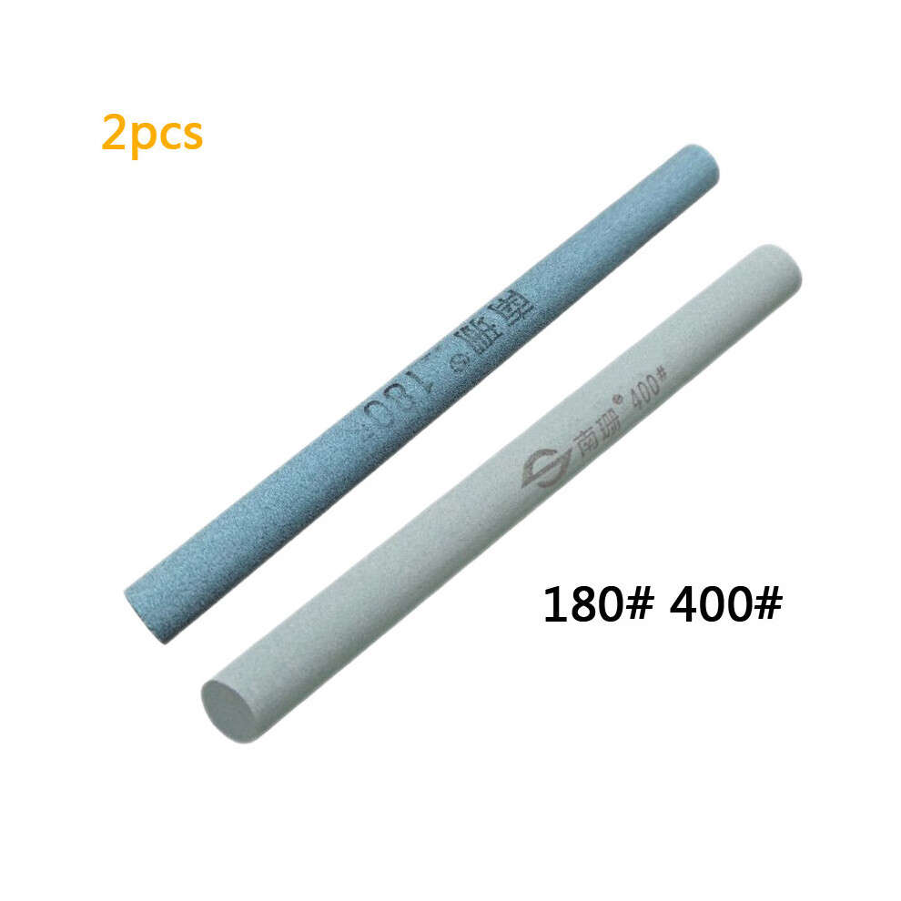 (A-Yellow Sharpening Stone) 240/320/400/600 Grit Oil Stone Green Silicon Carbide Sand Bar Grinding Block Ceramic Jade Round Triangle Knife Sharpener T 4856906250041