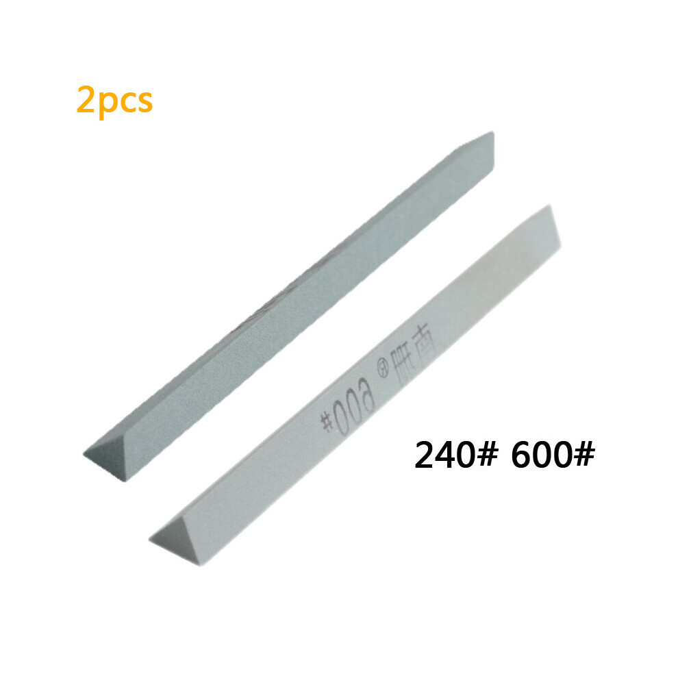 (A-Grey Sharpening Stone) 240/320/400/600 Grit Oil Stone Green Silicon Carbide Sand Bar Grinding Block Ceramic Jade Round Triangle Knife Sharpener Too 4856906249984