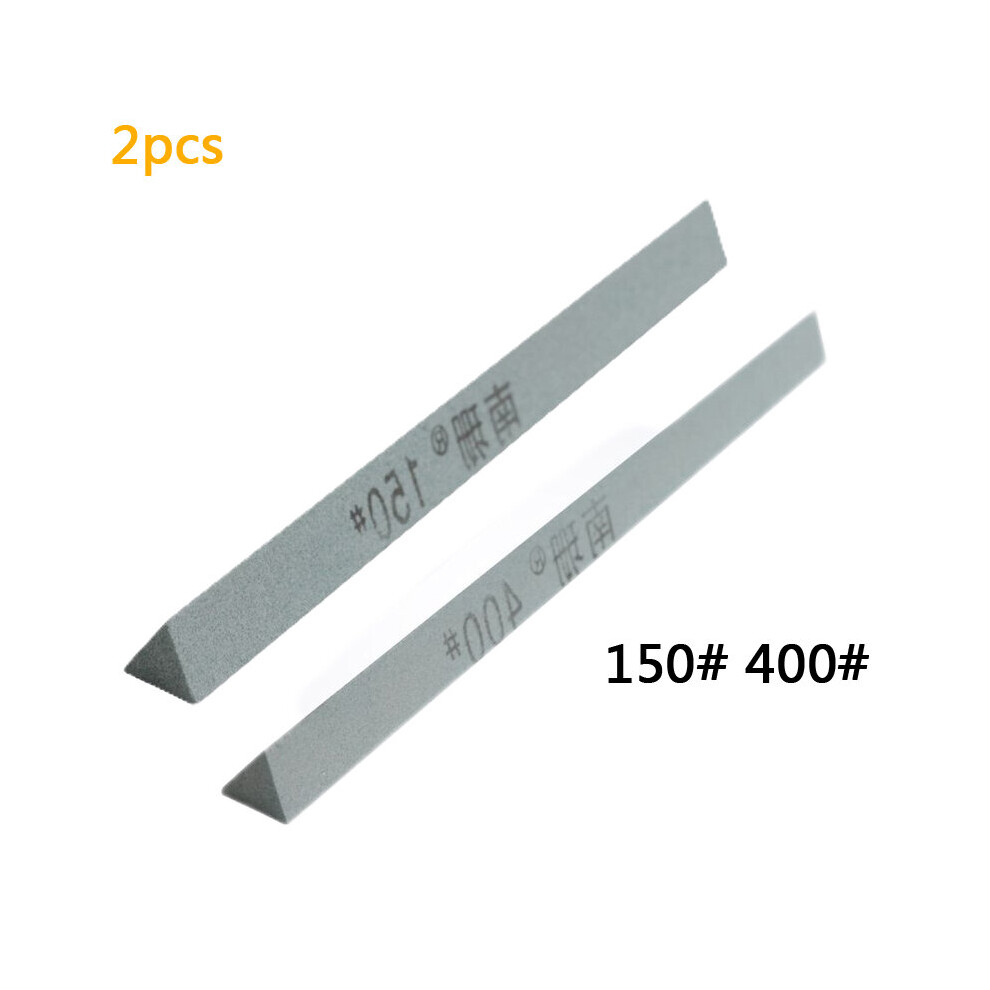 (A-White Sharpening Stone) 240/320/400/600 Grit Oil Stone Green Silicon Carbide Sand Bar Grinding Block Ceramic Jade Round Triangle Knife Sharpener To 4856906250034