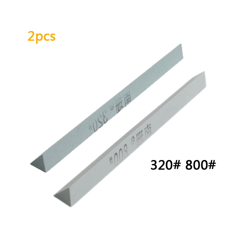 (A-Blue Sharpening Stone) 240/320/400/600 Grit Oil Stone Green Silicon Carbide Sand Bar Grinding Block Ceramic Jade Round Triangle Knife Sharpener Too 4856906249960