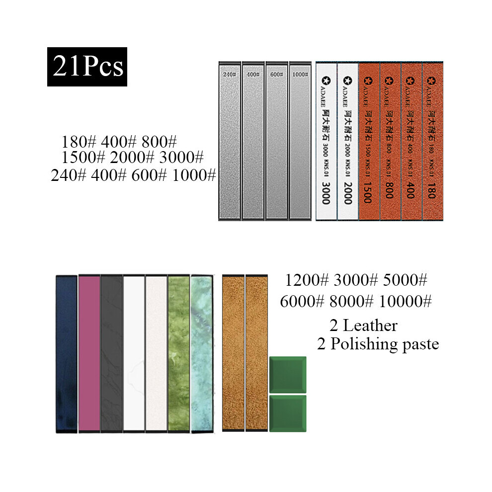 (A-Set D 16Cm) Diamond Sharpening Stone Professional Kitchen Knife Sharpener Sharpeningstone Grinding Tool 600 1000 2000 3000 Grit Whetstone 4856906240790