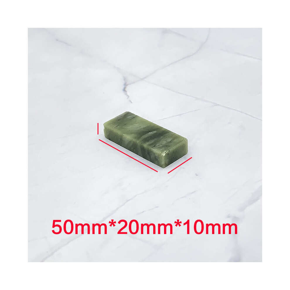 (A-A) 10000 Grit Natural Green Agate Sharpening Stone Whetstone Fine Grinder Polishing Shaved Bar Kitchen Knife Sharpener Honing Tool 4856906223205