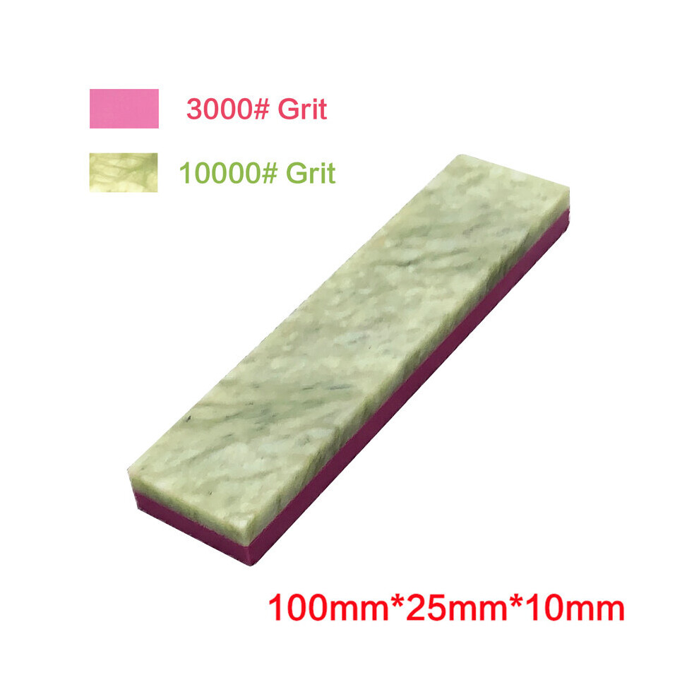 (A-L) 10000 Grit Natural Green Agate Sharpening Stone Whetstone Fine Grinder Polishing Shaved Bar Kitchen Knife Sharpener Honing Tool 4856906223298