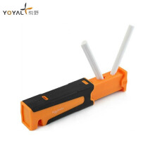 (a-TY1406 TAIDEA) Taidea Multifunctional Outdoor Ceramic Knife Sharpener Portable Knife Sharpeners Stainless Steel Folding Sharpening