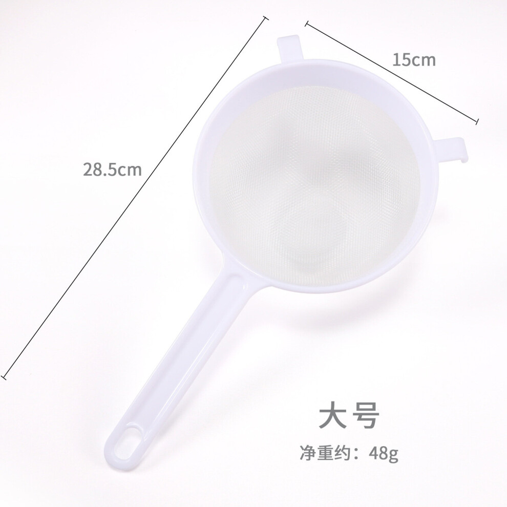 (a-15CM) Kitchen Reusable Handheld Plastic Screen Tea Leaf Strainer Flour Sieve Colander Mesh Sieve Filtering Food Kitchen Accessories-image-OPC-PBQ8G85-NEW