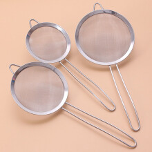 (a-20cm) Stainless Steel Wire Fine Mesh Oil Strainer Flour Colander Sieve Sifter Pastry Baking Tools Kitchen Accessories