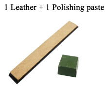 (a-1 Lether 1 Polishing Lether Polishing pas) Big Leather Article Cowhide Razor Kitchen Mirror Grinding Sharpening Knife Sharper Base Polishing Paste Cream Combination Set