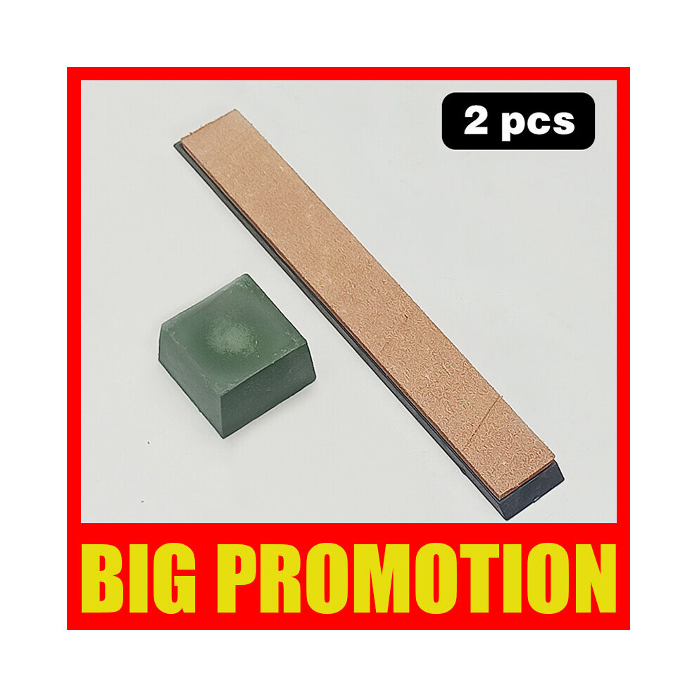 (A-Pigao 2Pcs -) Knife Polishing Sharpener Sharpening Stone Leather Honing Strop Compound Grinding Knife Paste Polishing Paste Sharpening Tool 4856906248031