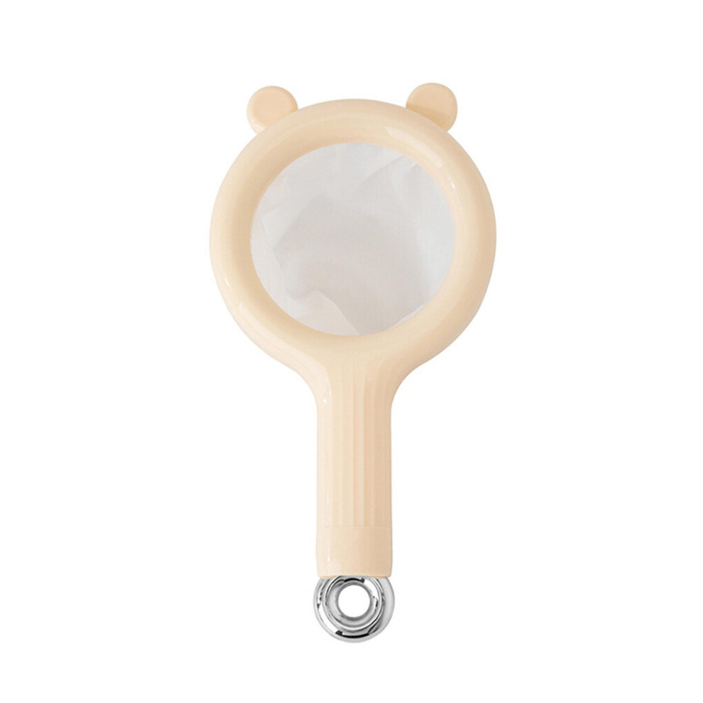 (a-Beige Strainer) Mesh Strainer Kitchen Manual Coffee Soybean Milk Filter Sifter Detachable Flour Filtering Netting Sieve Colander-image-OPC-PBQ8H2W-NEW