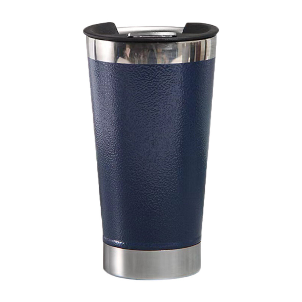 (a-Blue) 600ml Water Bottle with Opener Stainless Steel Coffee Cups Vacuum Insulated Creative Chic for Travel Office Sports-image-OPC-PBQ8JS5-NEW