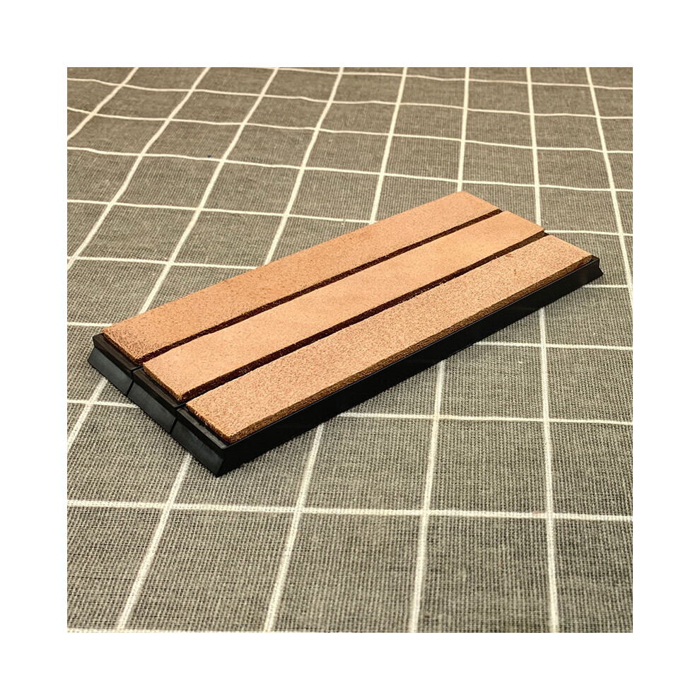 (A-3 Leather) Knife Polishing Sharpener Sharpening Stone Leather Sharpening Plate Sharpening Tool Polishing Paste Compound Grinding Paste 4856906235086
