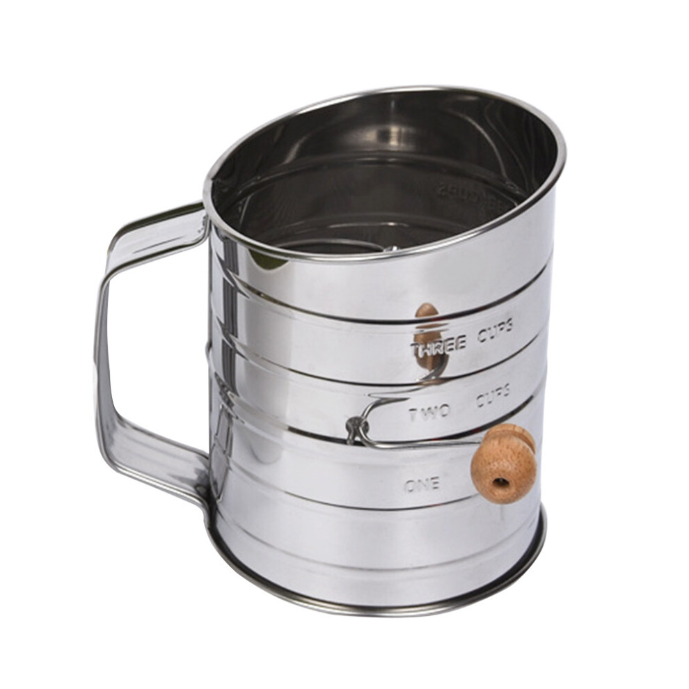 Sifter Flour Sifting Sieve Strainer Baking Mesh Steel Stainless Pasta Cake Cup Kitchen Pan Filter Net Sugar Powdered Metal Hand-image-OPC-PBQ8KN6-NEW