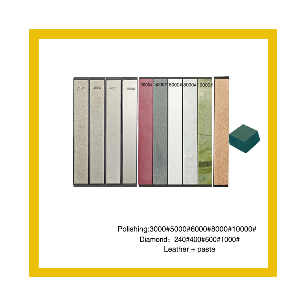 (A-4J 5P Pg Choice) Diamond Sharpening Stone Knife Sharpener Replacement Fixed Angle System Grinding Bar Diamond Whetstone Oil Stone 4856906220150