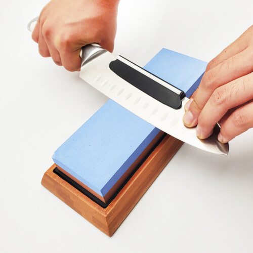 (a-1pcs) sharpening Accessories15 degree Angle guide kitchen knife sharper whetstone tools knife holder Fast Precision blade sharp stone 1