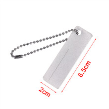 (a-Dark Grey) 1PCS Portable Tungsten Ceramic Carbide Knife Whetstone Sharpener Sharpen Fish Hook Pocket Diamond Tool Camp Hike Outdoor