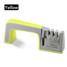 (a-yellow) Knife Sharpener 4 Stages Professional Kitchen Sharpening Stone Tungsten Steel Ceramic Kitchen Knives Accessories