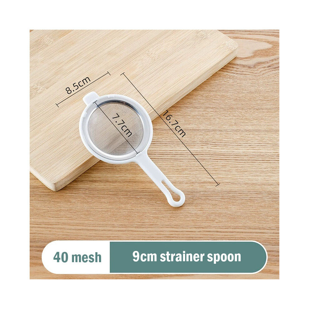 (a-9CM) Kitchen Tools Fine Mesh Flour Sifter Professional Round Stainless Steel Flour Sieve Strainer Sifters Best For Kitchen Baking Tea-image-OPC-PBQ8KGB-NEW