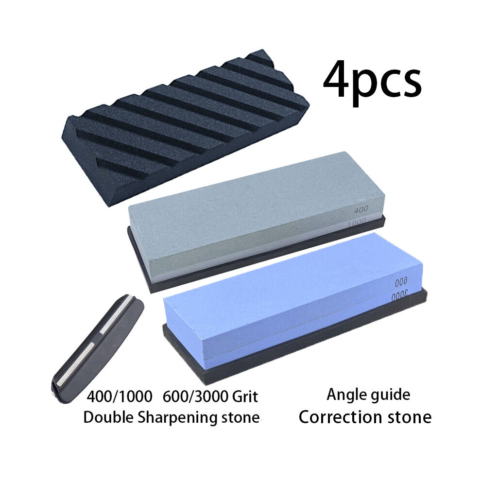 (A-4Pcs A As Picture) 1000 3000 Grit Professional Knife Sharpener Whetstone Grinding Water Stone Knives Sharpening Stone Apex Egde Diamond Bars Set 4856906255688