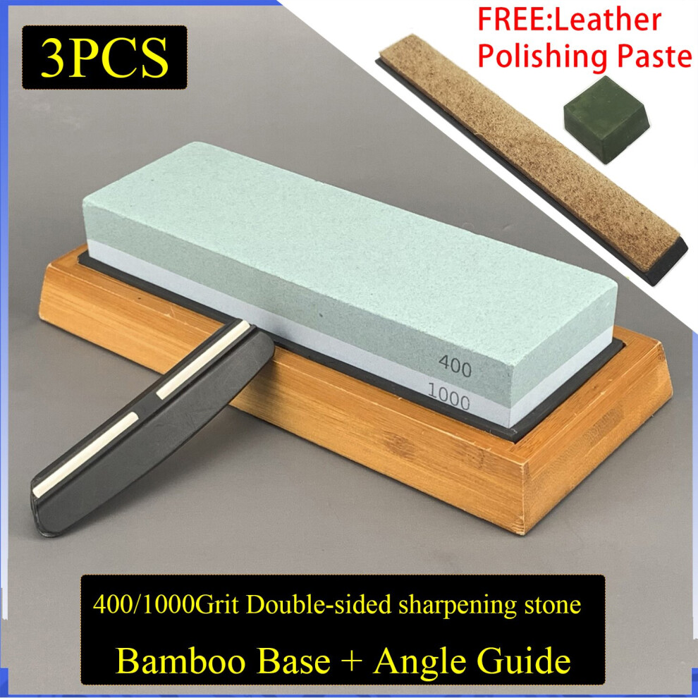 (A-400-1000 Set As Picture) 1000 3000 Grit Professional Knife Sharpener Whetstone Grinding Water Stone Knives Sharpening Stone Apex Egde Diamond Bars 4856906255671