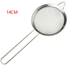 (a-14CM) Stainless Steel Wire Fine Mesh Sieve Oil Strainer Flour Colander Sifter DIY Kitchen Tools For Filtering Food Kitchen Accessories