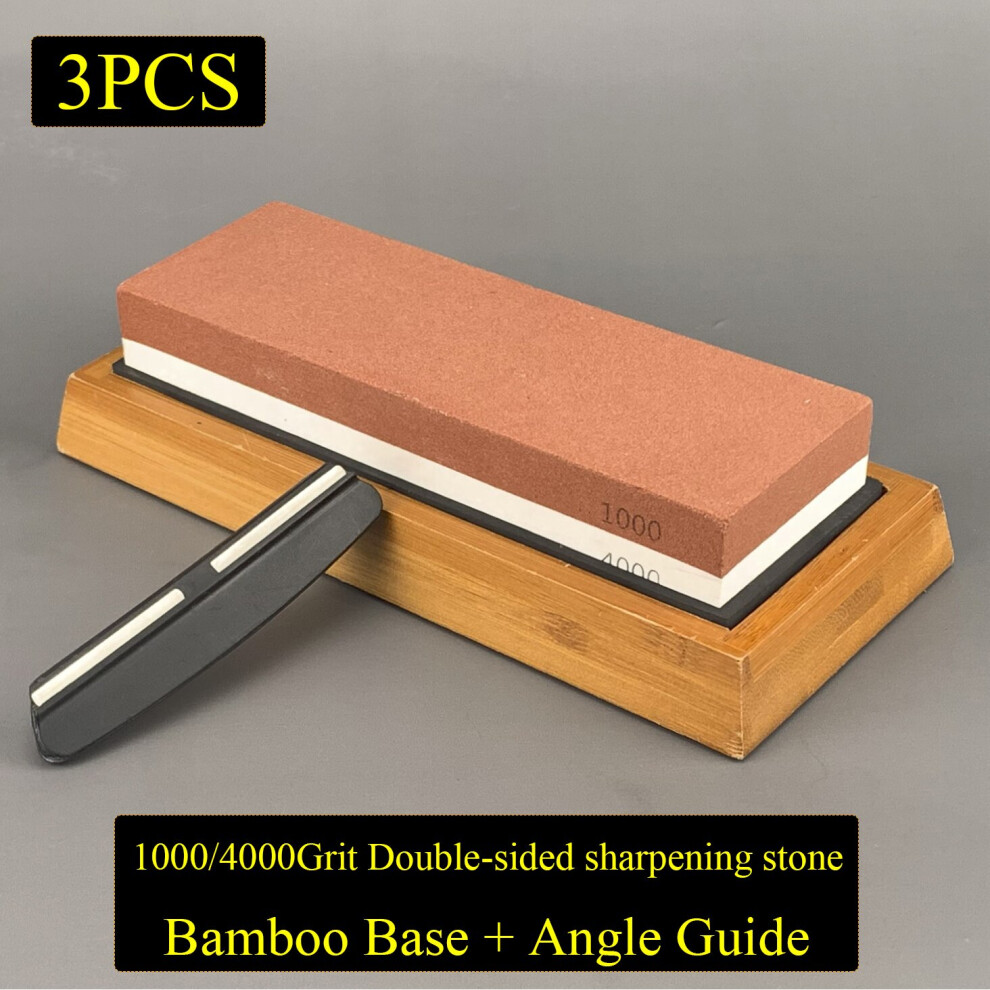 (A-1000-4000 Set As Picture) 1000 3000 Grit Professional Knife Sharpener Whetstone Grinding Water Stone Knives Sharpening Stone Apex Egde Diamond Bar 4856906255572