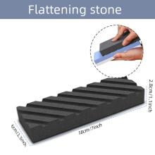 (a-flattening stone Ship within 24Hours) Whetstone Knife Sharpener Water Stone Plate Grinding Charcoal Stone Base Angle Guide Adjustable Whetstones Sink Bridge Holder