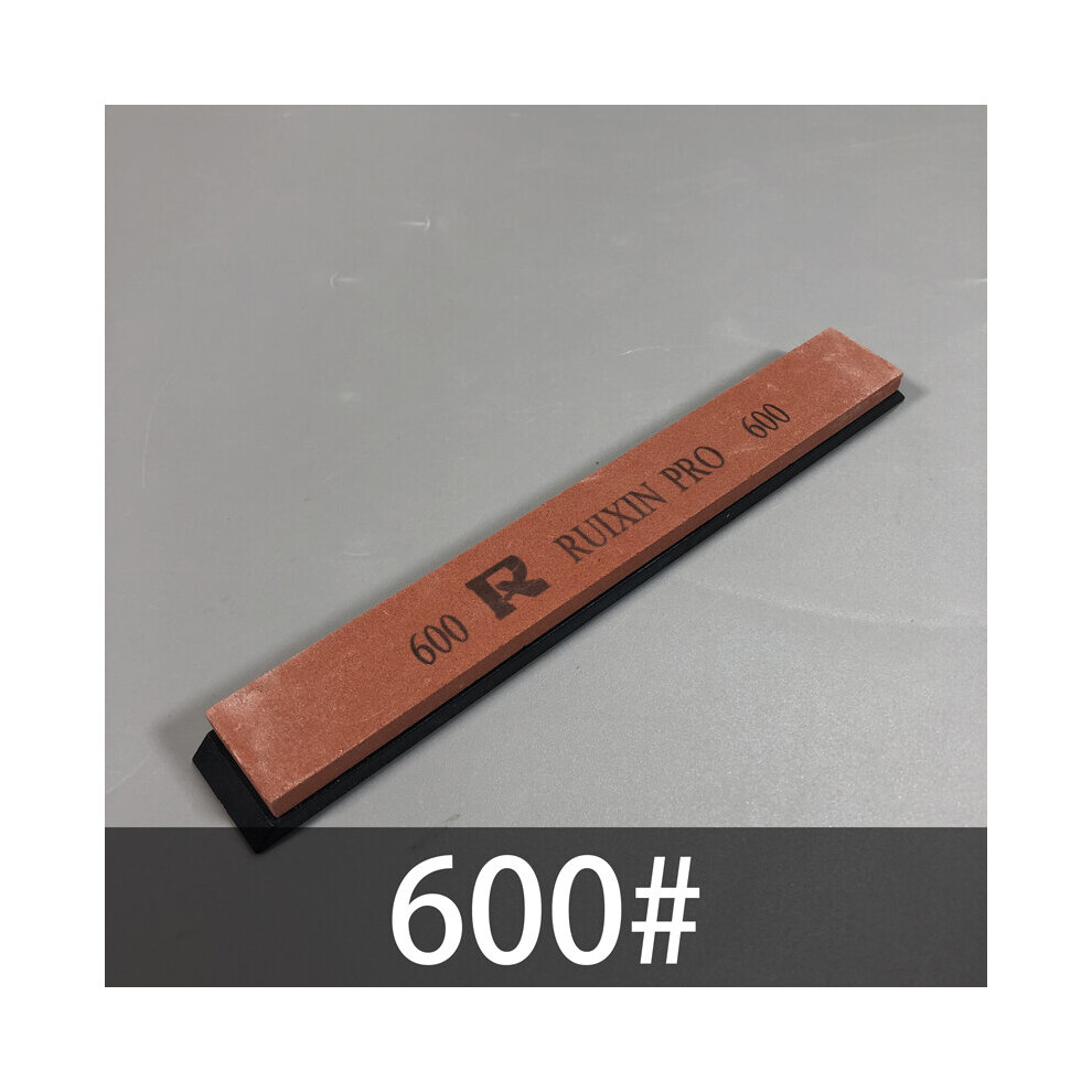 (A-Whetstone 600 Grit White Alundum) Ruixin Pro Sharpening Stone Grit120 320 600 1500# Professional Angle Whetstone 4Pcs Have Base Fixed Angle Knife S 4856906220624