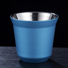 (a-Blue) 80ml Double Wall Stainless Steel Espresso Cup Italian Capsule Heat Insulation Mug Home Brief Portable Thermo Coffee Mugs