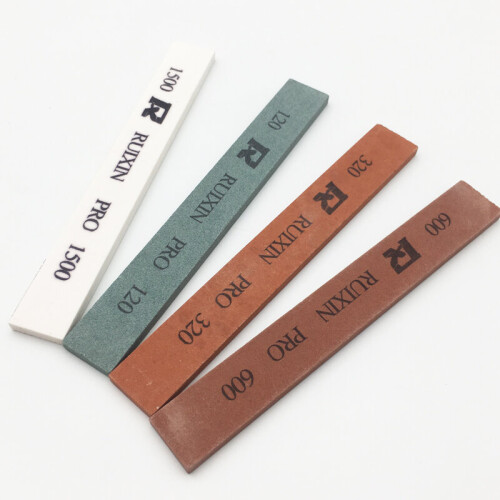 (a-4pcs) knife sharpener knife sharpening system sharpening stone grinding  angled whetstone soaking water White corundum kitchen Tool 1
