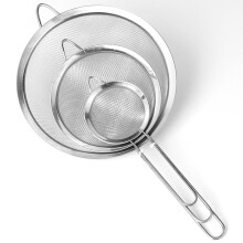 (a-1pc 14CM) 1pc Hot Stainless Steel Kitchen Flour Handheld Screen Mesh Strainer Flour Sieve Oil Strainer Colander Kitchen Tools Dropshipping