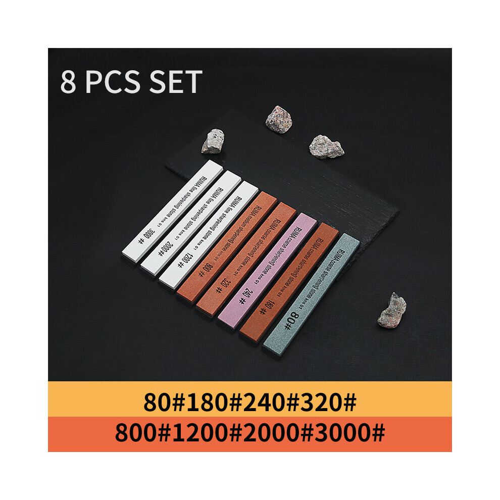 (A-8 Pcs Set -A As Pic-Ship With 24H) Whetstone Sharpening Stone Knife Sharpener Professional Afilador De Cuchillo Sacapuntas Afiador De Faca Messensl 4856906272753