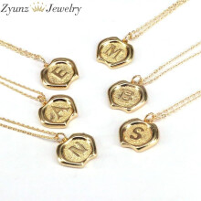 10PCS, Top Letters Necklace Female Alphabet Initial Pendant Necklace Party Daily Jewelry