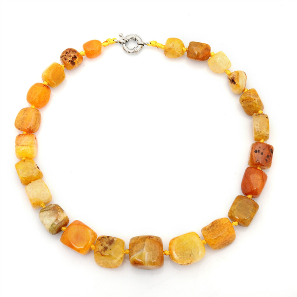 Faceted Natural Stone Orange Stripes Agates Stone Loose Irregular Beads Pick Size For Jewelry Making DIY Bracelet Necklace-image-OPC-PBQ8RQB-NEW