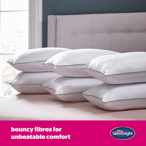 Silentnight Silentnight Luxury Overlocked Ultrabounce Pillow - 6 Pack 2