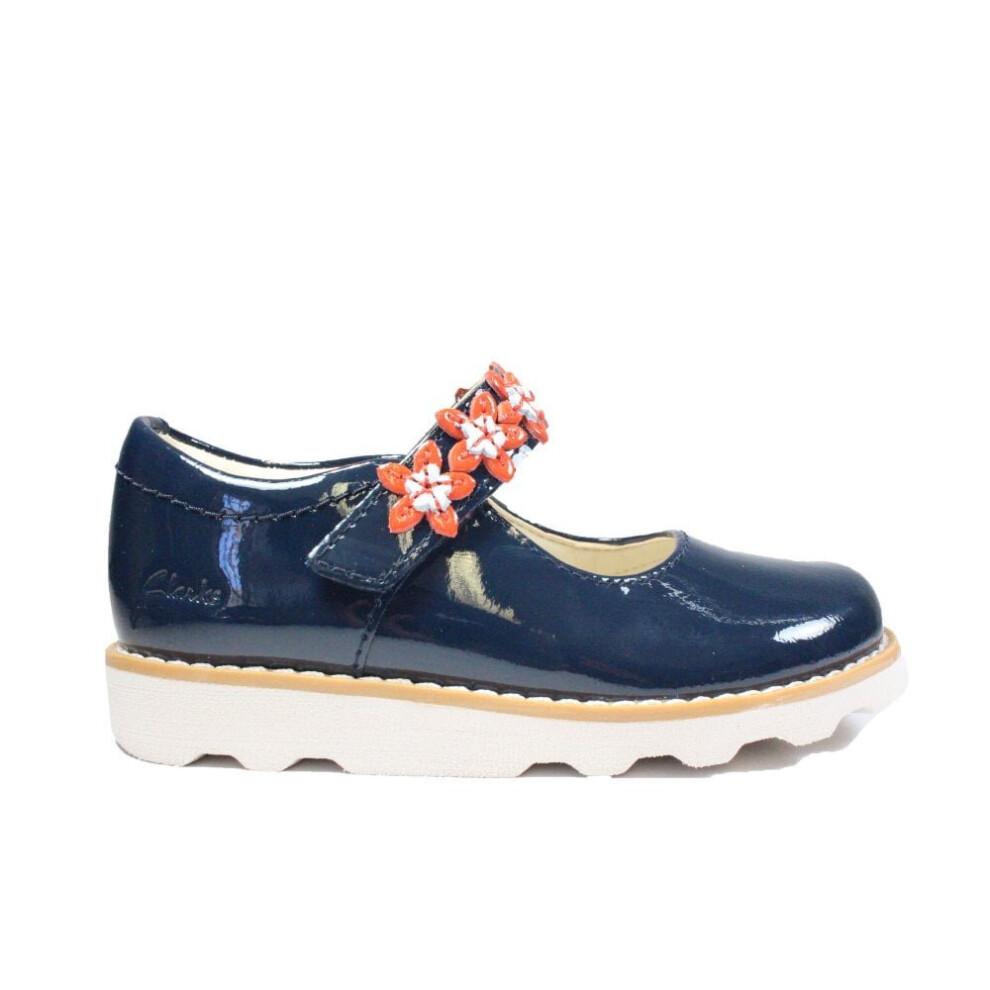 (4.5 (Children's)) Crown Petal Toddler Navy Patent Leather Childrens Mary Jane Shoes