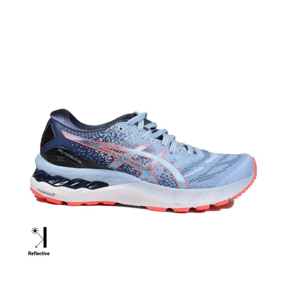 GEL-NIMBUS 23 | Mist/Blazing Coral | Womens Running Trainers