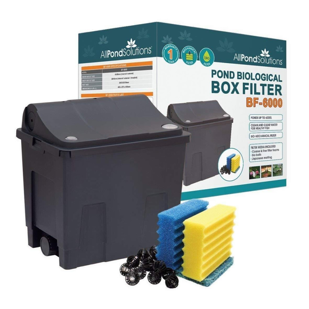 Allpondsolutions Bf-6000 Garden Pond Bio Box Filter