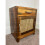 Rustic Bedside Table Rattan Storage Cabinet Vintage Solid Wood Nightstand Unit 1