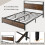Costway King Size Bed Frame Metal Bed LED Lights Headboard & 4 Storage Drawers 5