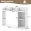 Costway Desk Bookshelf Storage Organizer Display Shelf Rack for Dorm or Office 2