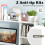 Costway Desk Bookshelf Storage Organizer Display Shelf Rack for Dorm or Office 4