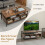 Costway 3-Tier Industrial Coffee Tea Table Home Side Table With 6 Compartments 4