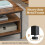 Costway 3-Tier Industrial Coffee Tea Table Home Side Table With 6 Compartments 6