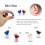 (Red right ear) Mini Hearing Aids Personal Sound Amplifiers GM-910 3