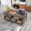 Costway 3-Tier Industrial Coffee Tea Table Home Side Table With 6 Compartments 8